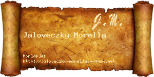Jaloveczky Morella névjegykártya